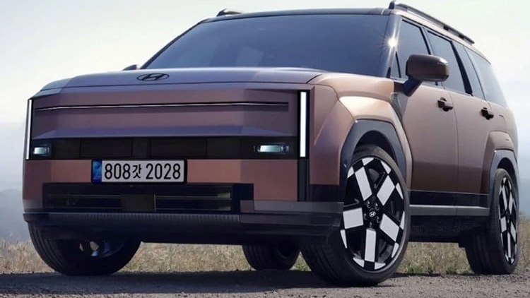 Theo hình ảnh từ CarBuzz, Santa Fe 2027 có nhiều thay đổi đáng kể ở cả đầu và đuôi xe
